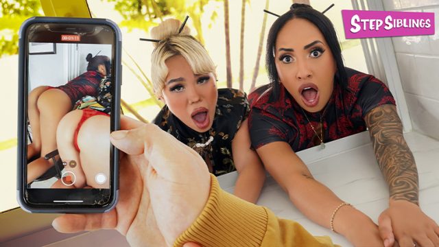 Luna Luxe, Kona Jade Caught Stuck and Fucked – StepSiblings