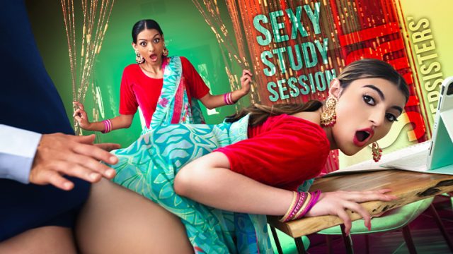 Julia James, Laynee James – Sari Stepsisters’ Sexy Study Session – StepSiblings