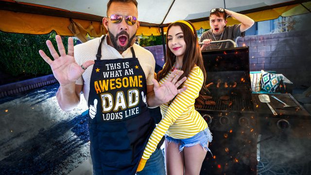 Serena Hill – “I’ll Drain Your Cock Before the BBQ” Serena Gets Marinated In Daddy’s White Sauce – FamilyStrokes