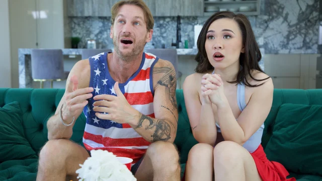 Kimmy Kimm takes full advantage of halftime to get naughty with her neighbor